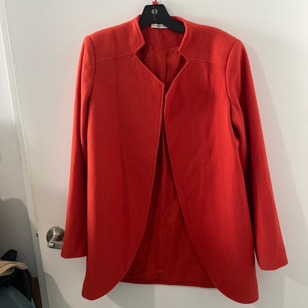 Red Open Coat - Finders Keepers Brand - M
